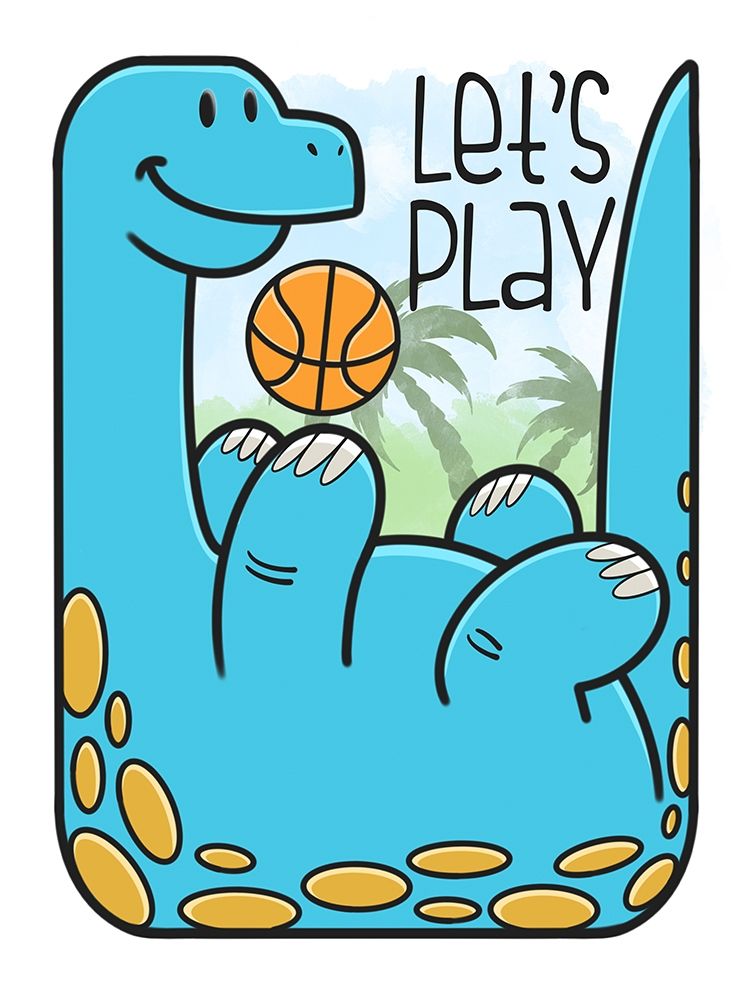 Dino Playing art print by Marcus Prime for $57.95 CAD