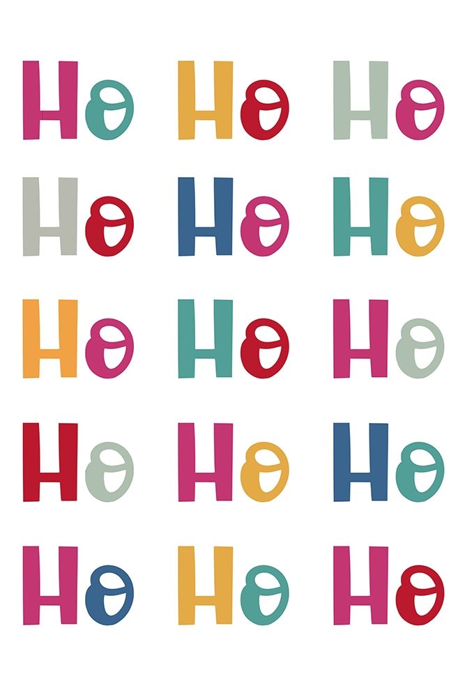 Ho Ho Ho Repeat art print by Marcus Prime for $57.95 CAD
