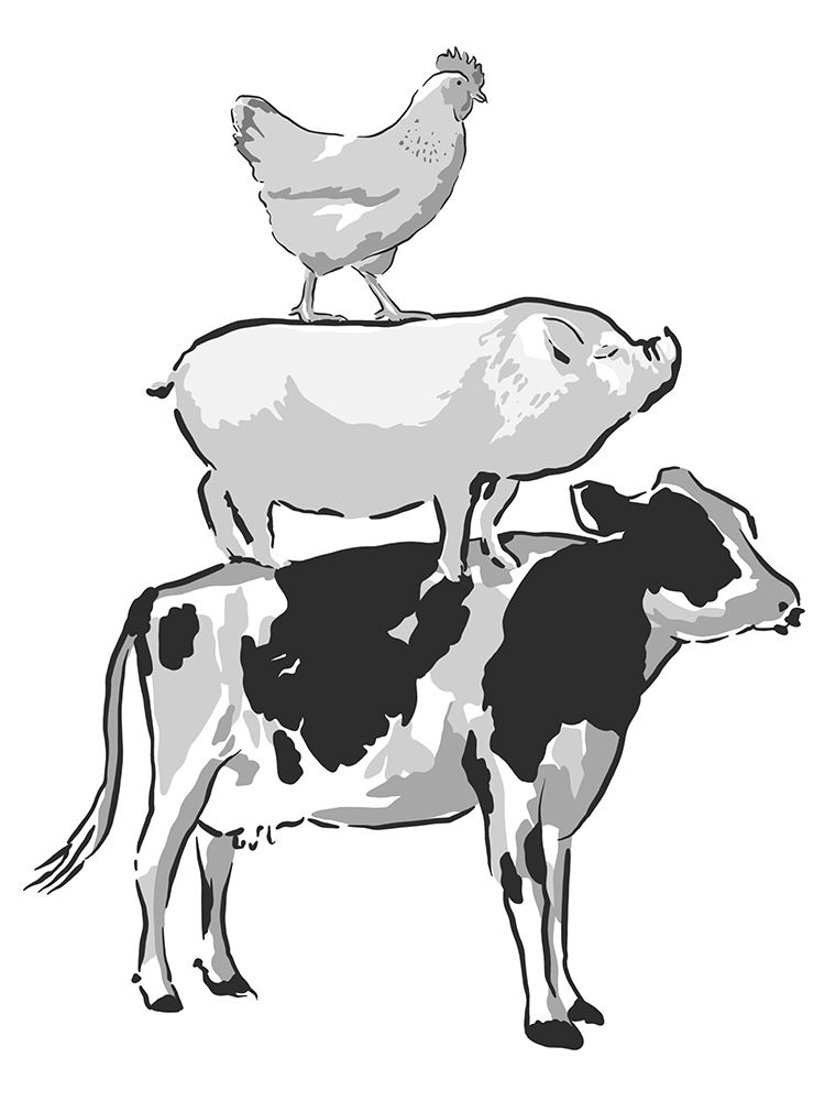Barn Friends 2 art print by Marcus Prime for $57.95 CAD