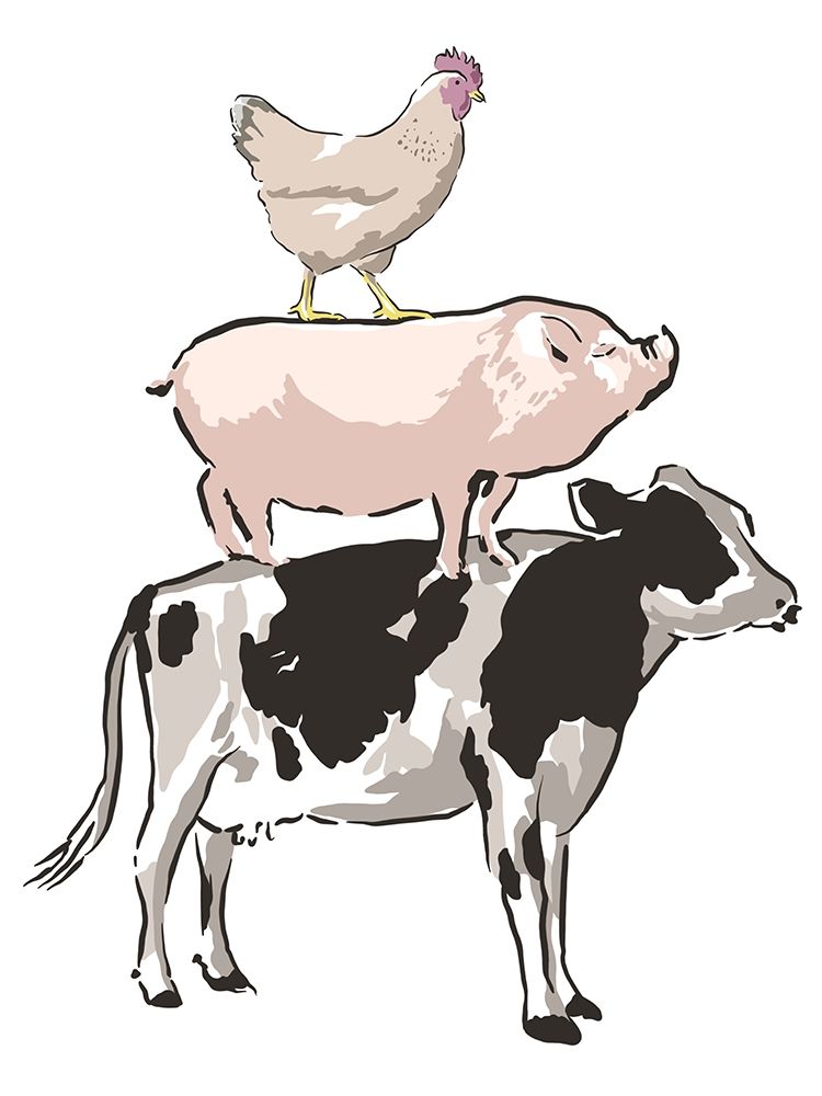 Barn Friends 1 art print by Marcus Prime for $57.95 CAD
