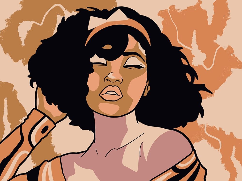Disco Party Girl art print by Marcus Prime for $57.95 CAD