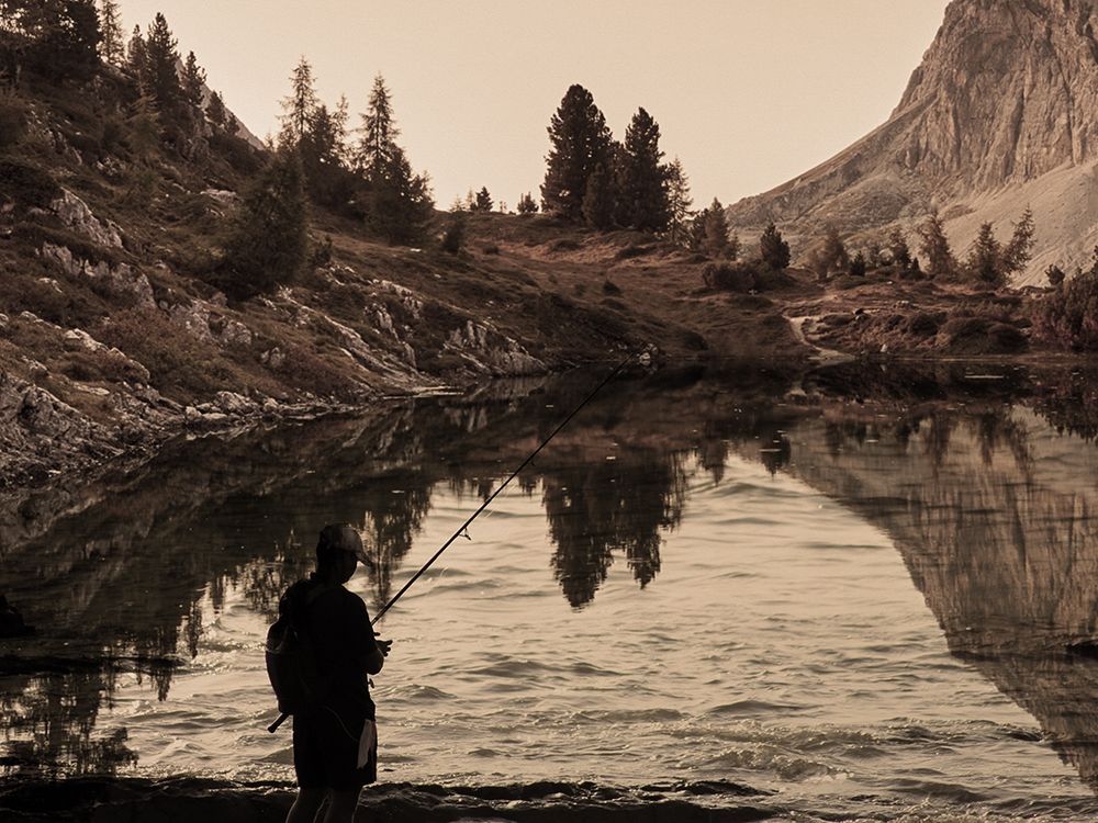 Lake Fishing art print by Marcus Prime for $57.95 CAD