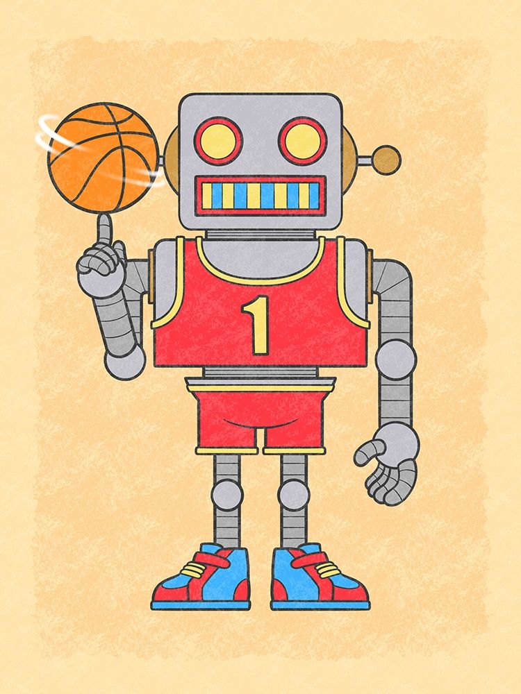 Robo Hoops art print by Marcus Prime for $57.95 CAD