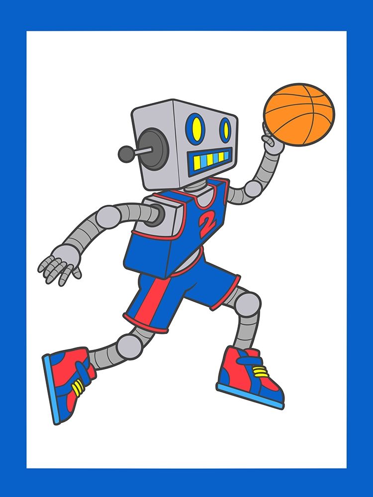 Robo Hoops 4 art print by Marcus Prime for $57.95 CAD