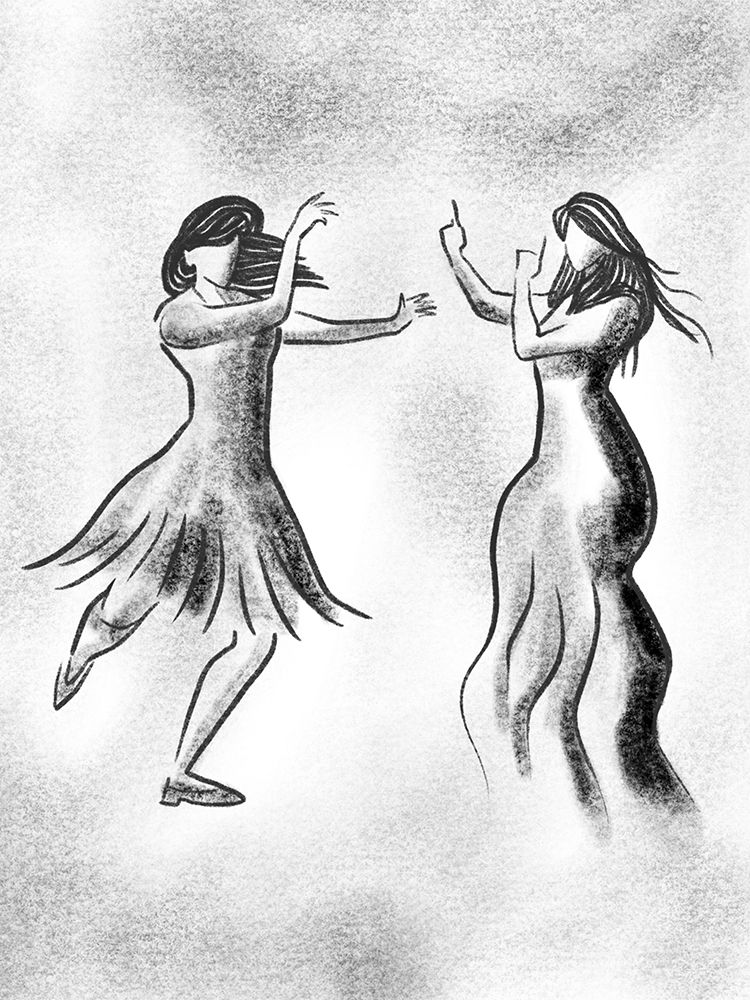 Dancing Friends 1 art print by Marcus Prime for $57.95 CAD
