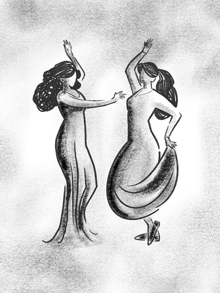 Dancing Friends 2 art print by Marcus Prime for $57.95 CAD