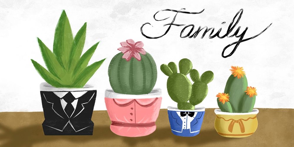 Succulent Family 1 art print by Marcus Prime for $57.95 CAD