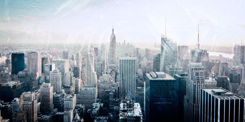 Skyline Exit 2 art print by Marcus Prime for $57.95 CAD