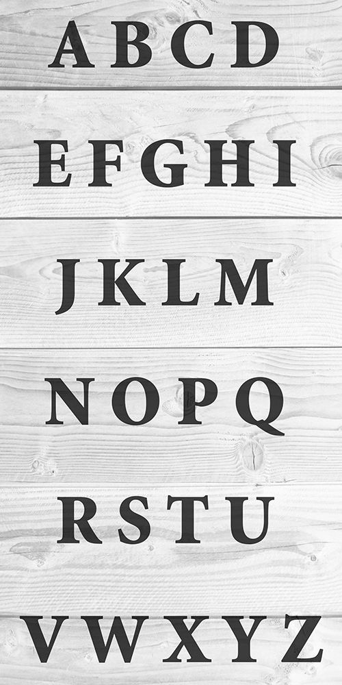 Alphabet Wood art print by Marcus Prime for $57.95 CAD