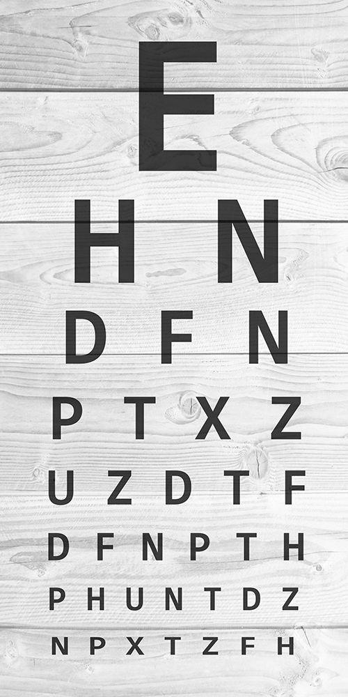 Wooden Eye Chart art print by Marcus Prime for $57.95 CAD