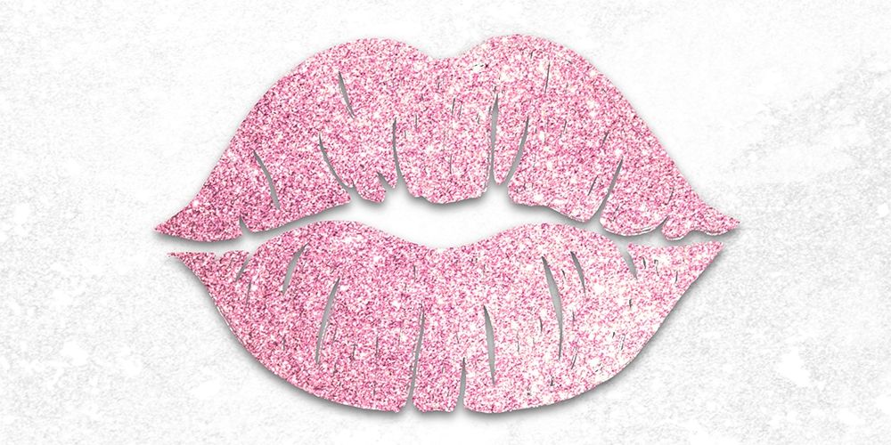 Pink Glitter Kiss art print by Marcus Prime for $57.95 CAD
