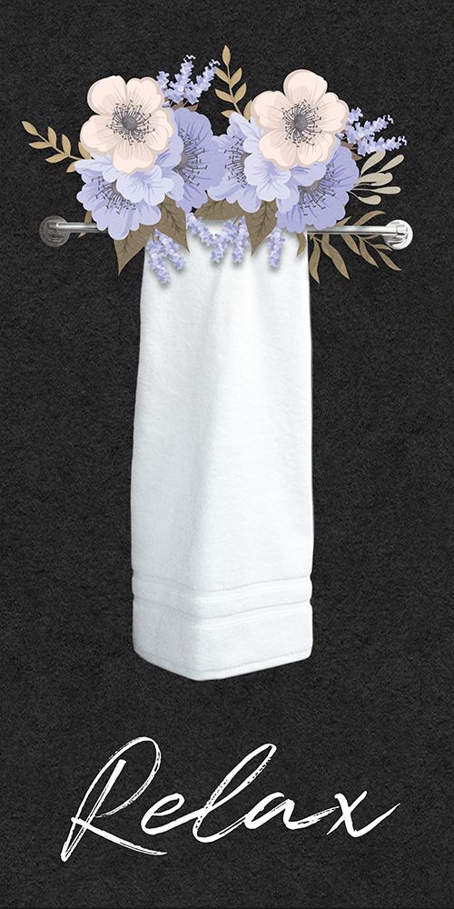 Relax Floral Towel art print by Marcus Prime for $57.95 CAD