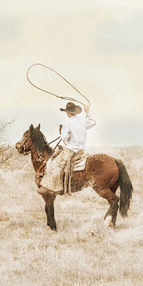 Wrangling Cowboy 2 art print by Marcus Prime for $57.95 CAD