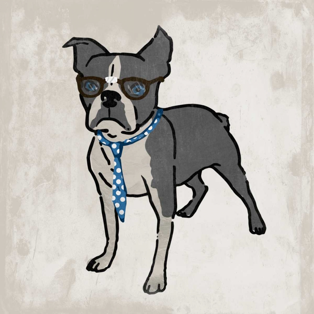 Nerdy Terrier 2 art print by Marcus Prime for $57.95 CAD