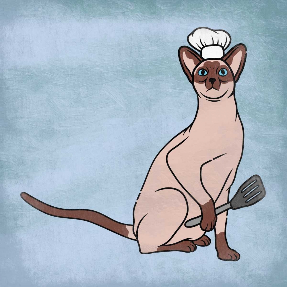 Siamese Cook art print by Marcus Prime for $57.95 CAD