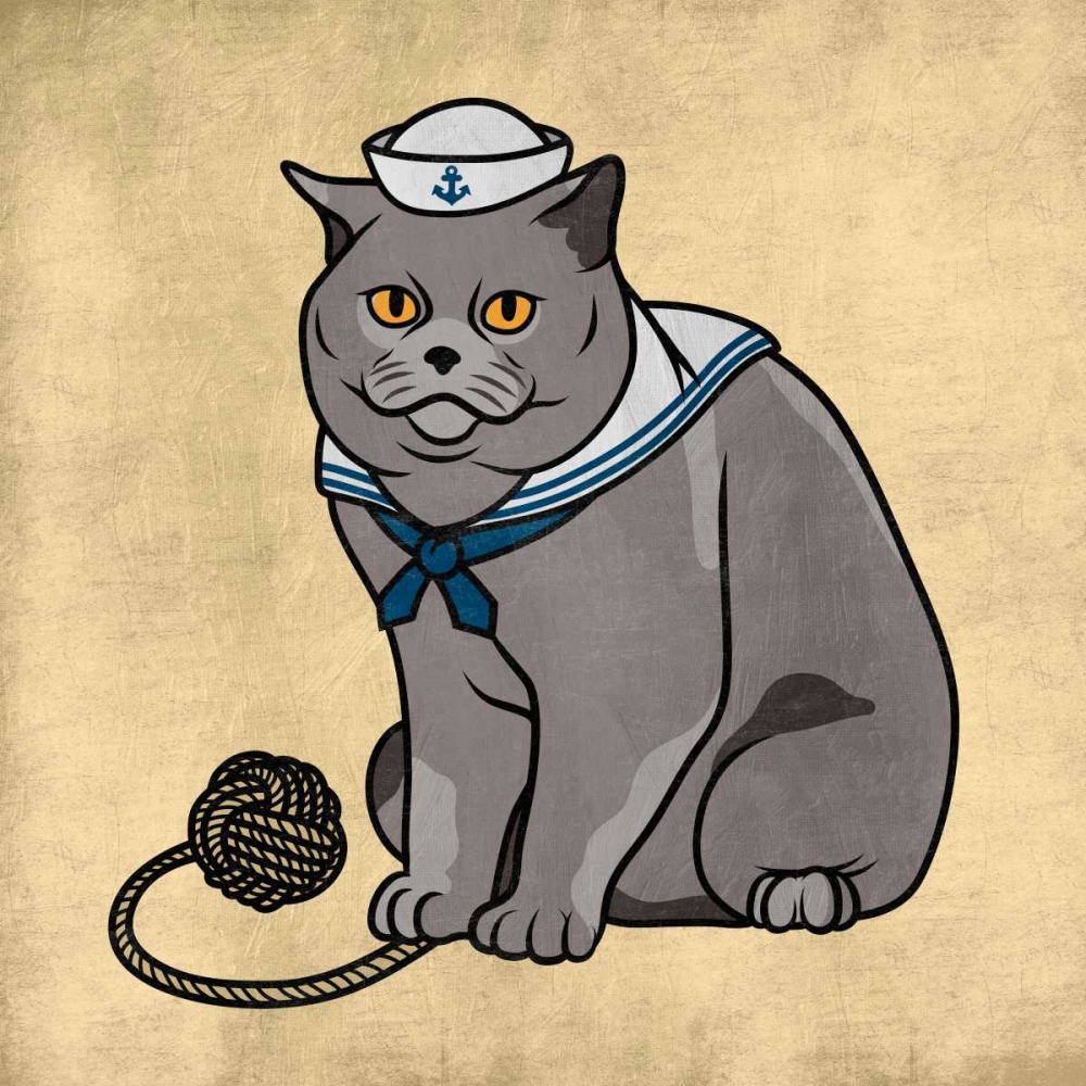 Sailor Cat art print by Marcus Prime for $57.95 CAD