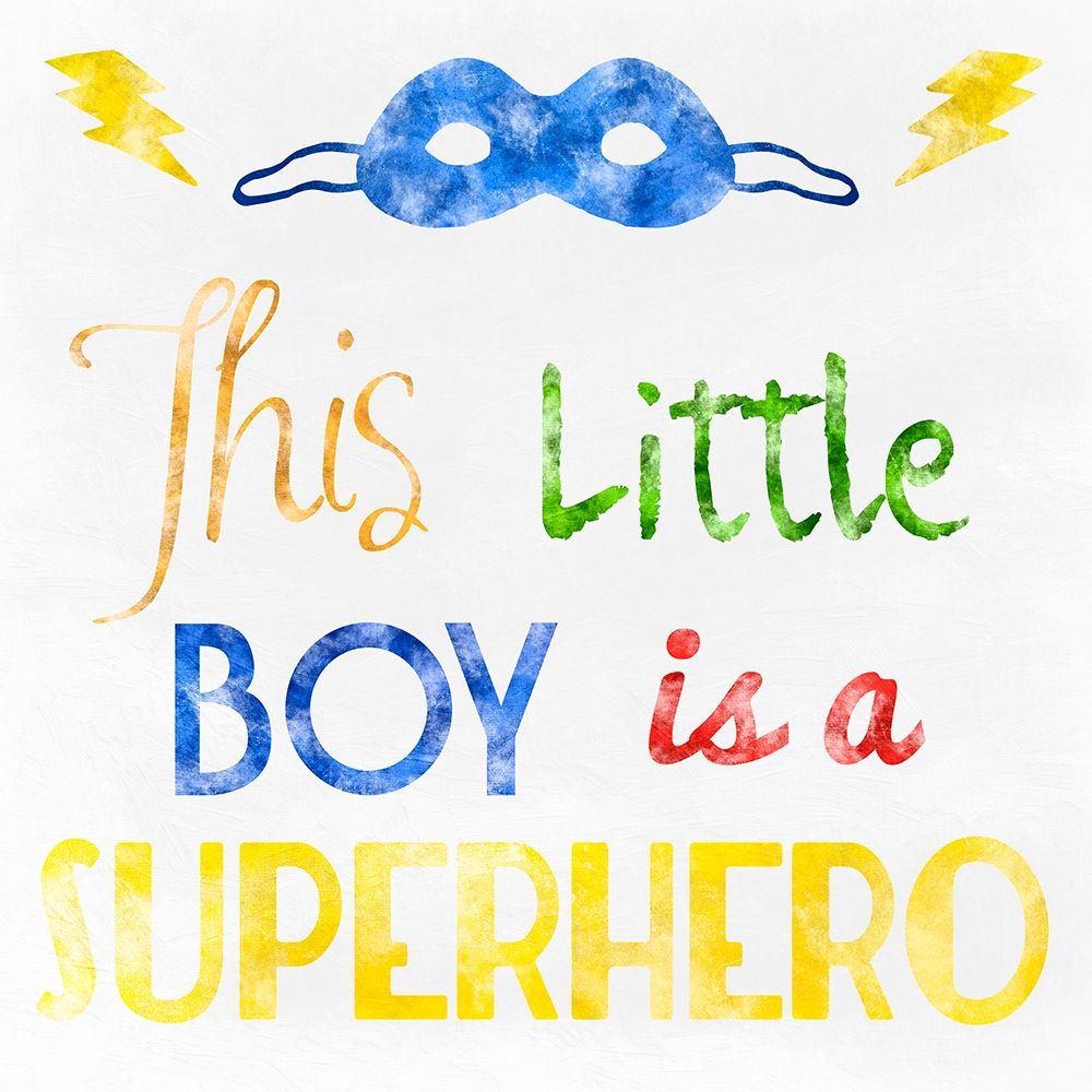 Little Super Boy art print by Marcus Prime for $57.95 CAD