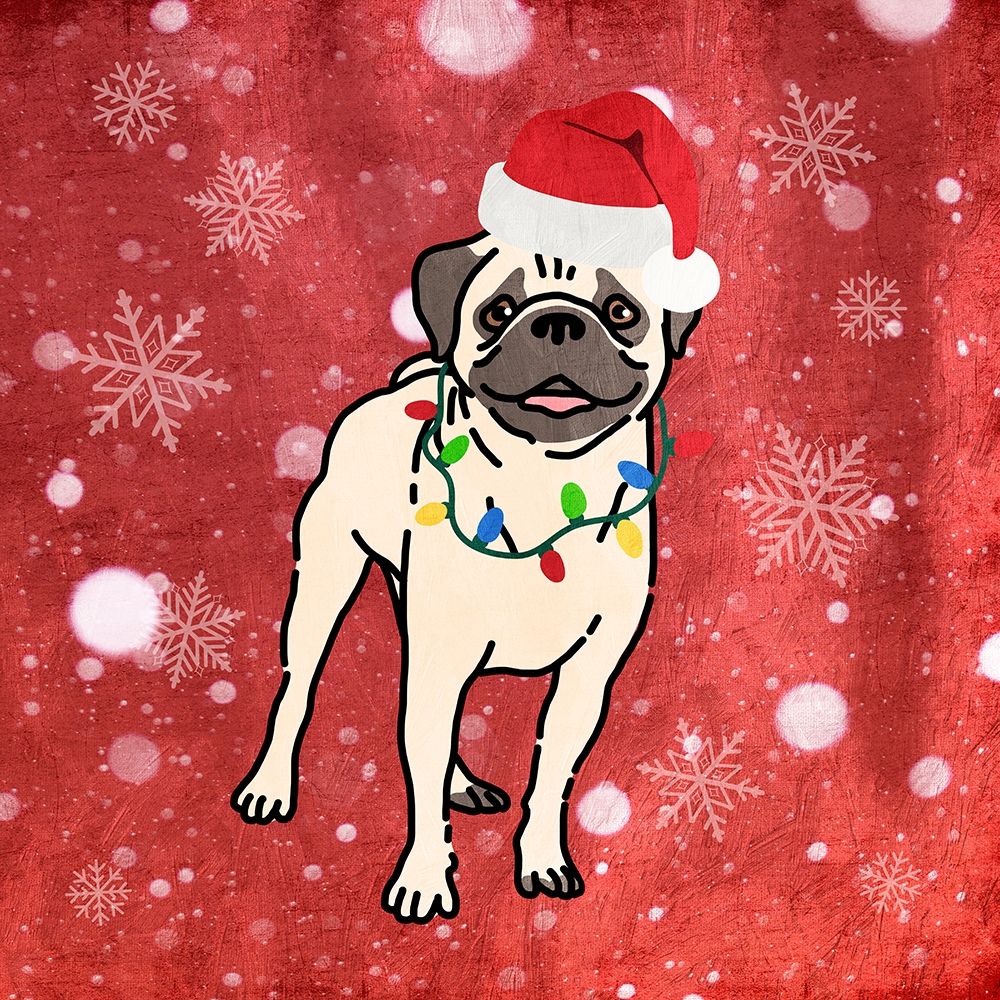 Pug Cheer art print by Marcus Prime for $57.95 CAD