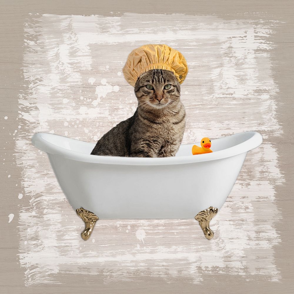 Kitty Baths 4 art print by Marcus Prime for $57.95 CAD