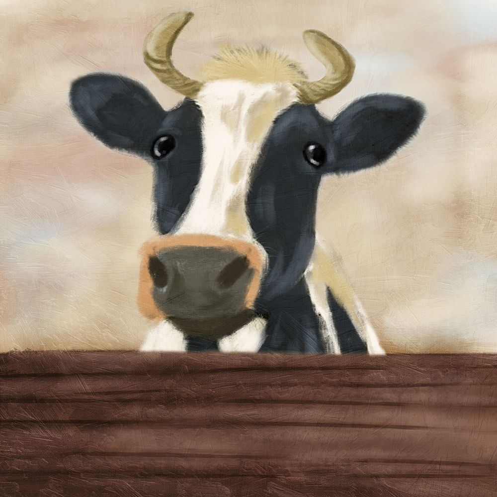 Lonely Cow 2 art print by Marcus Prime for $57.95 CAD