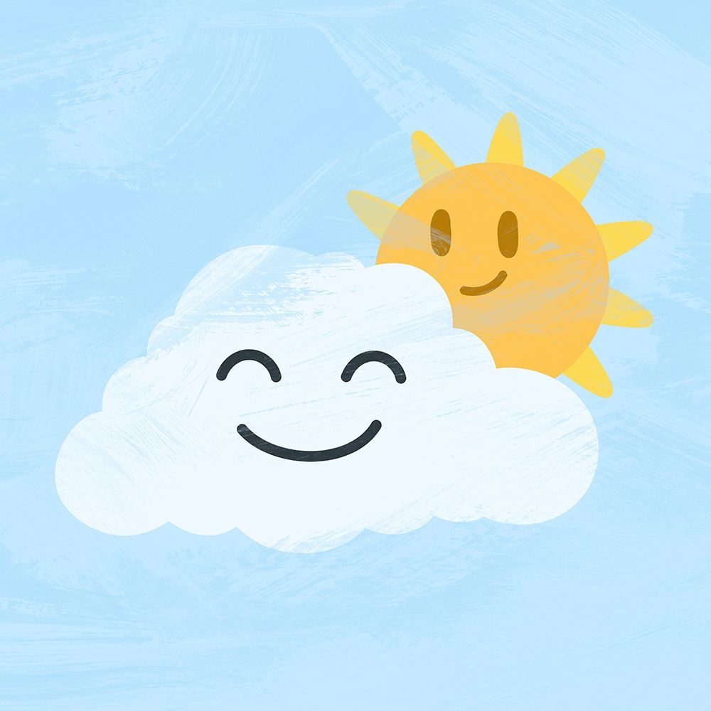Happy Cloud art print by Marcus Prime for $57.95 CAD