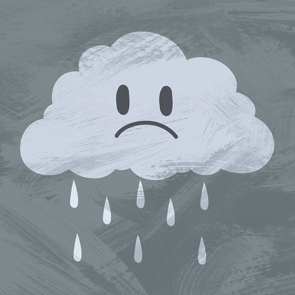 Sad Cloud art print by Marcus Prime for $57.95 CAD