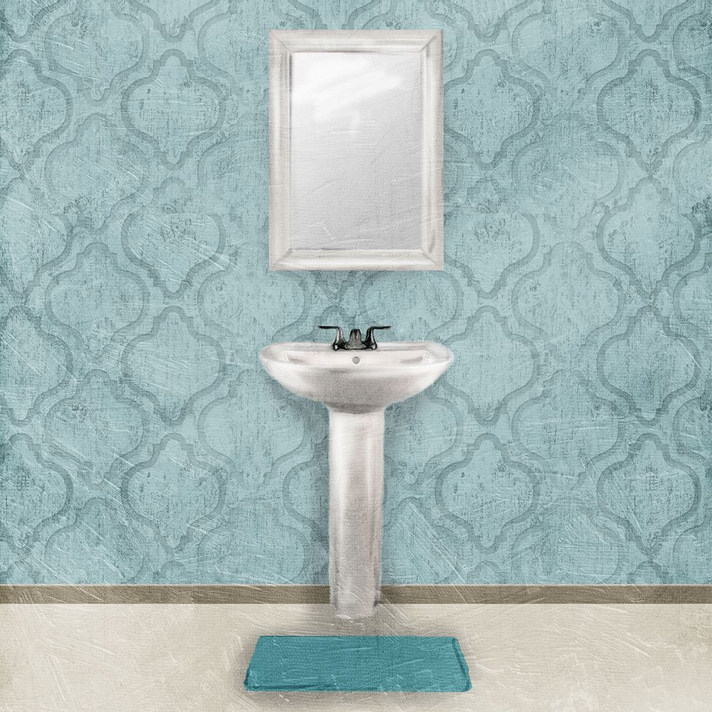 Teal Bath Vibes 3 art print by Marcus Prime for $57.95 CAD