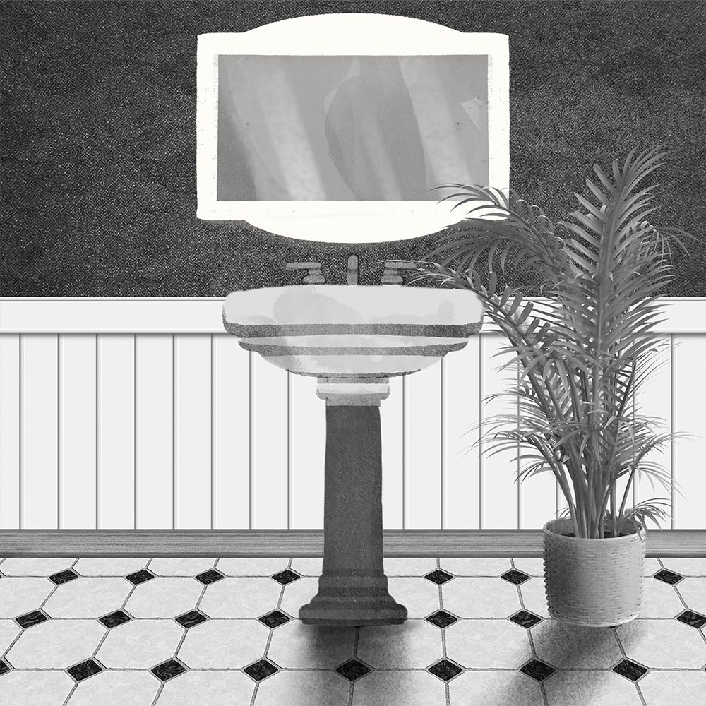 Monotone Bath 2 art print by Marcus Prime for $57.95 CAD