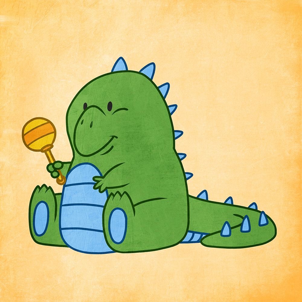 Playful Dino art print by Marcus Prime for $57.95 CAD
