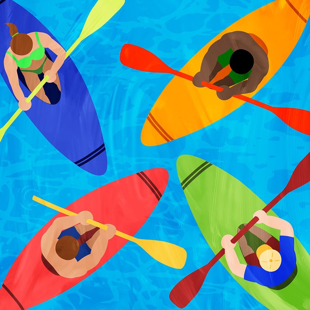 Kayak Traffic art print by Marcus Prime for $57.95 CAD