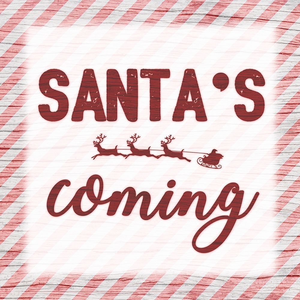 Santas Coming art print by Marcus Prime for $57.95 CAD