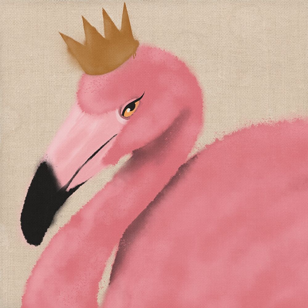 Flamingo King 1 art print by Marcus Prime for $57.95 CAD