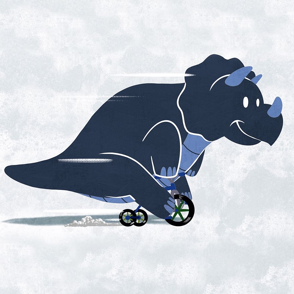 Racing Dino 1 art print by Marcus Prime for $57.95 CAD