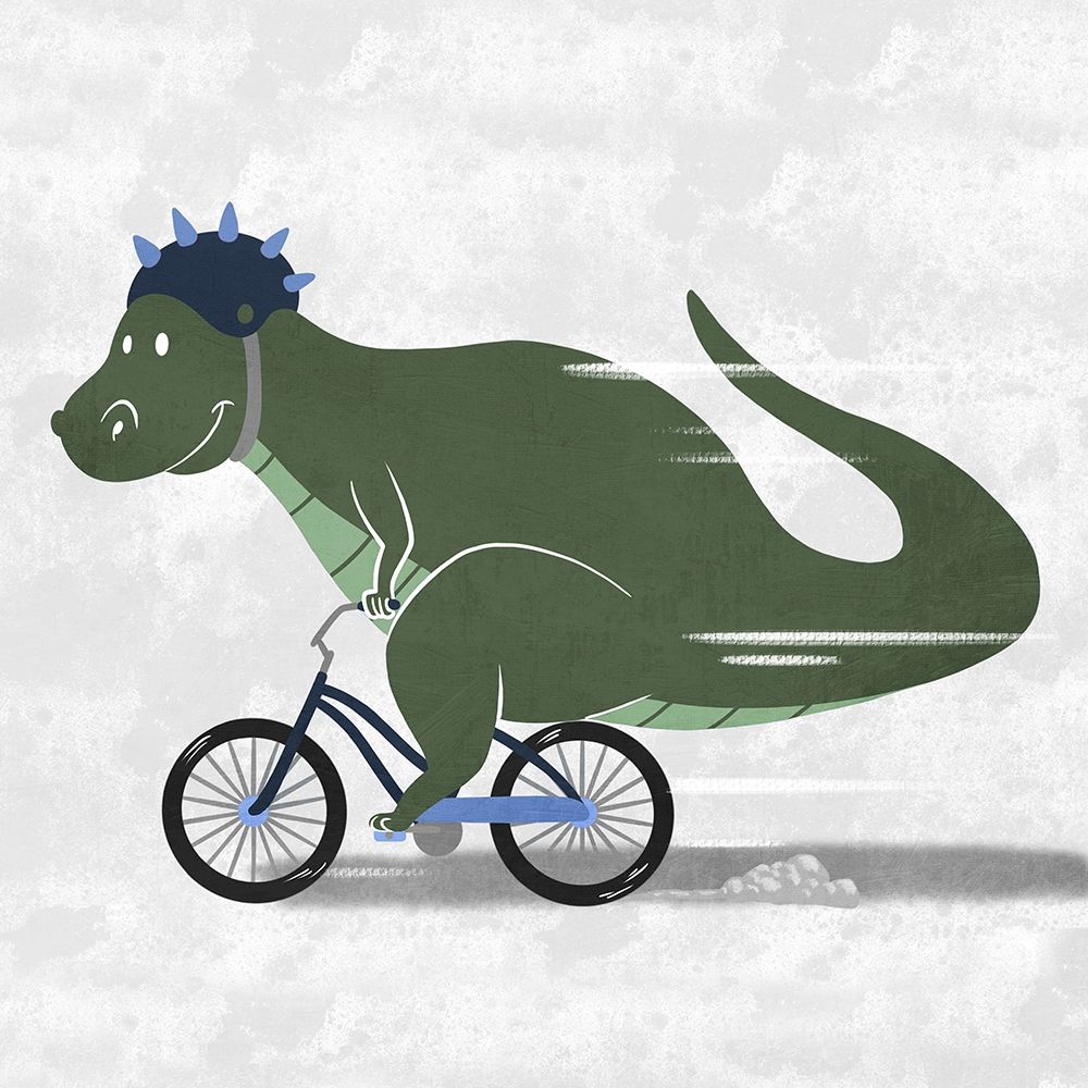 Racing Dino 2 art print by Marcus Prime for $57.95 CAD