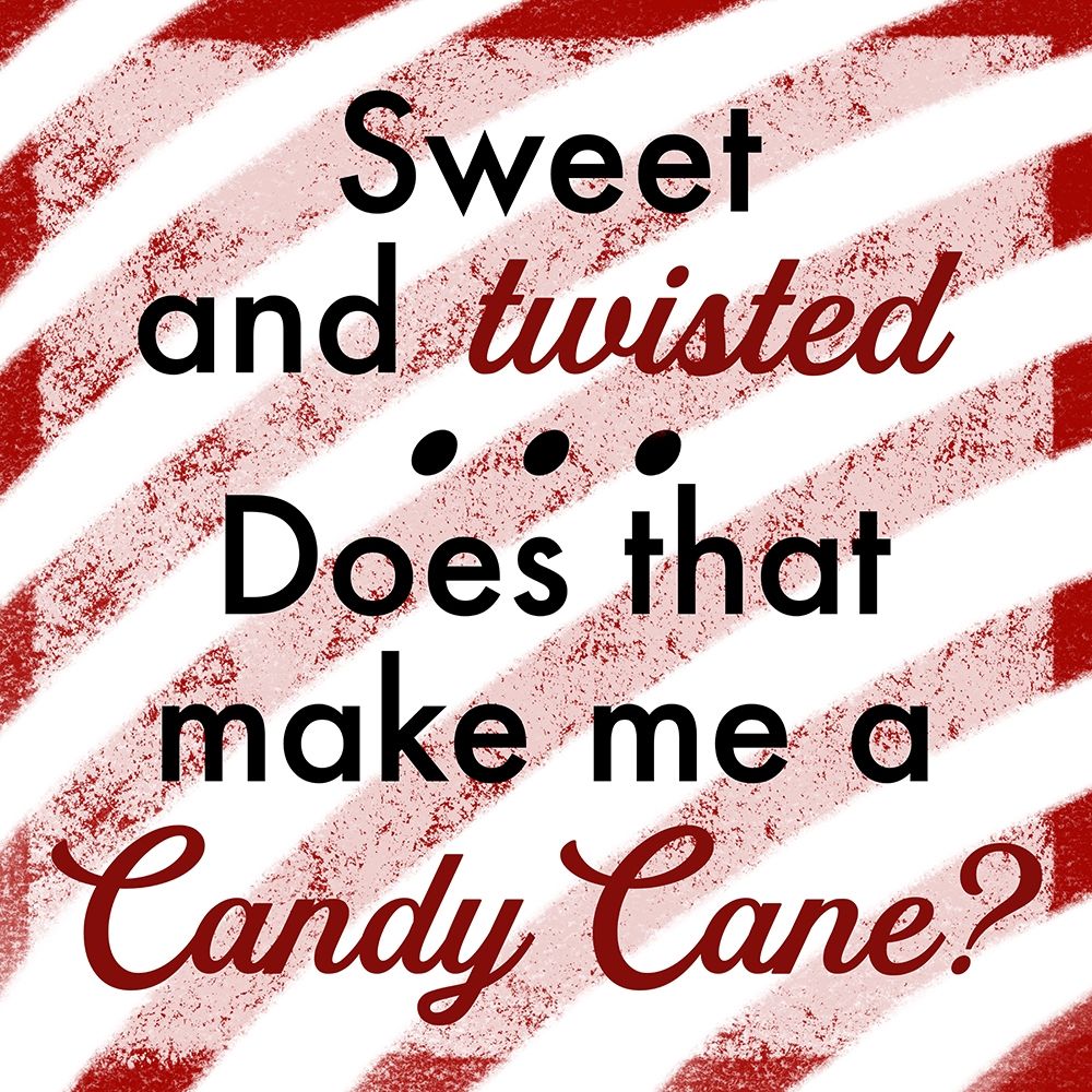 Twisted Candy Cane 1 art print by Marcus Prime for $57.95 CAD