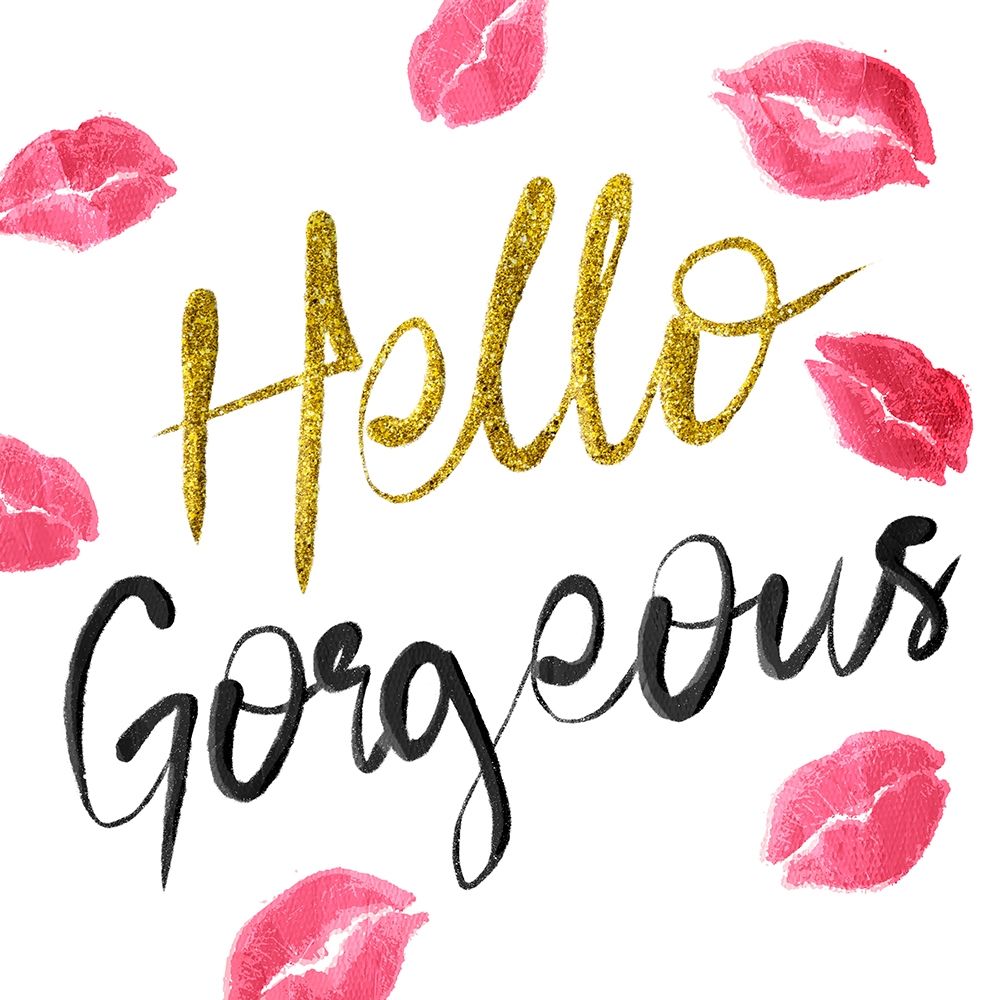 Hello Glitter Kiss art print by Marcus Prime for $57.95 CAD