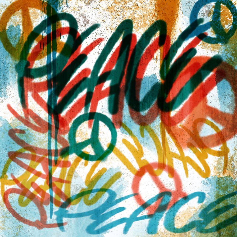 Peace Graffiti art print by Marcus Prime for $57.95 CAD