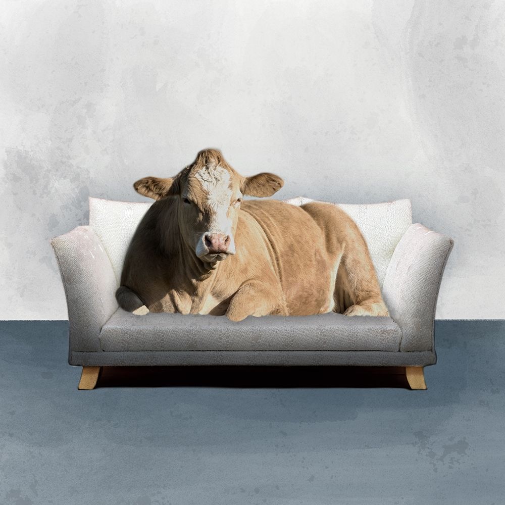 Lounge Cow art print by Marcus Prime for $57.95 CAD