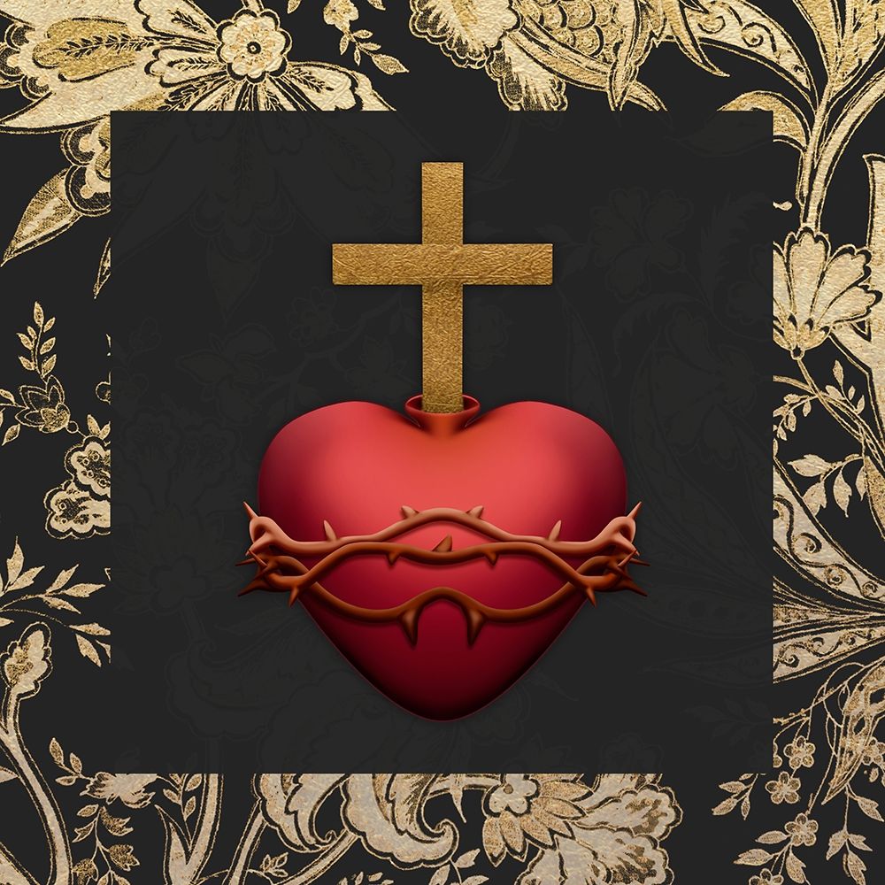 Gold Surrounded Heart art print by Marcus Prime for $57.95 CAD