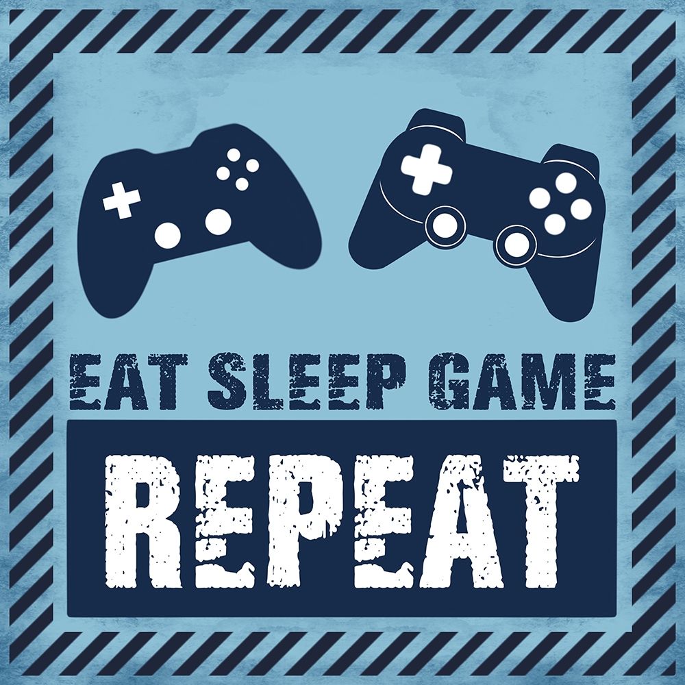 Eat Sleep Game art print by Marcus Prime for $57.95 CAD
