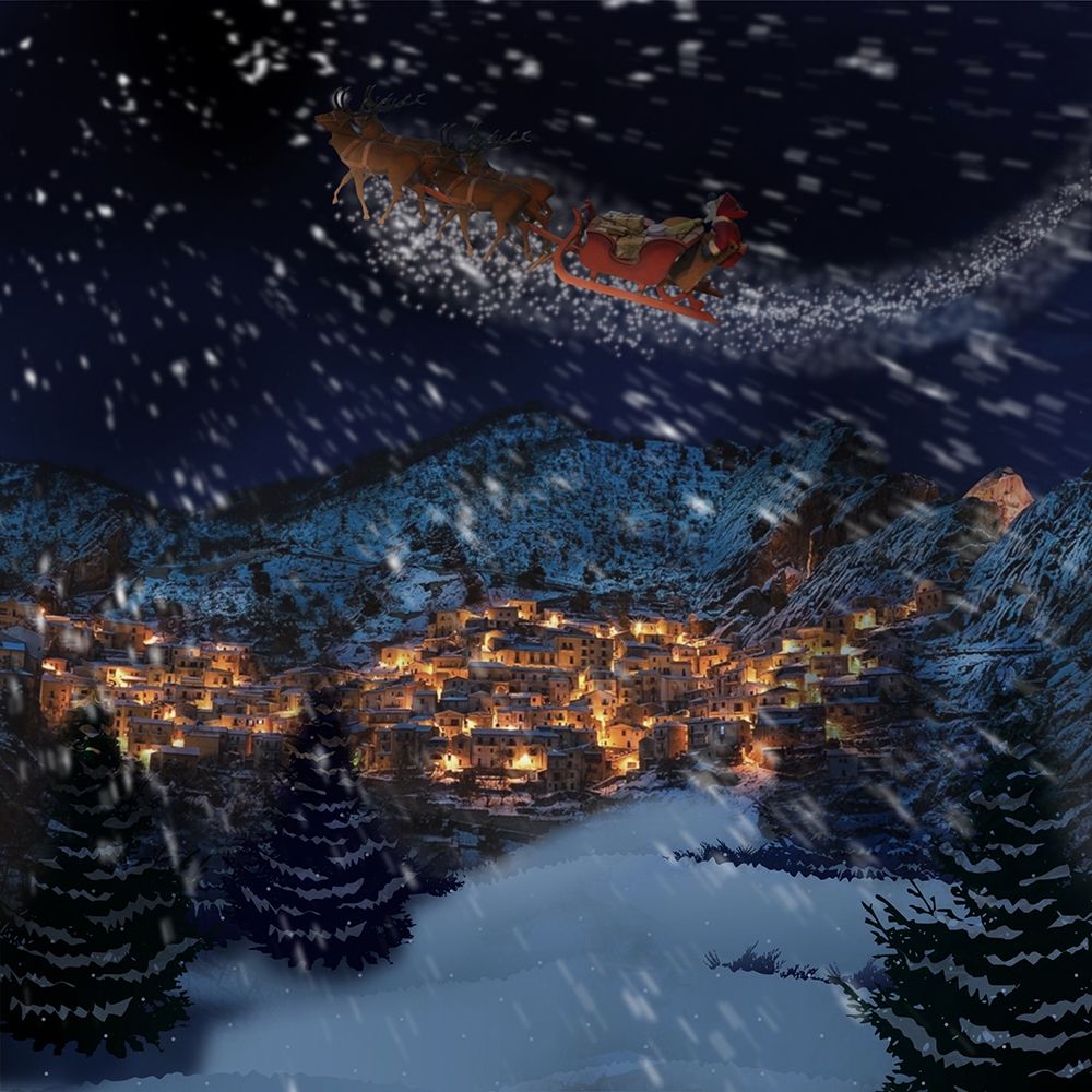 Santas Coming art print by Marcus Prime for $57.95 CAD