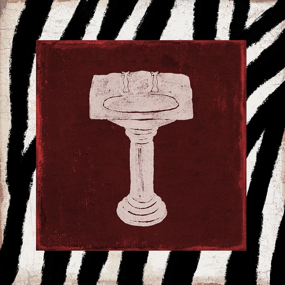 Crimson Safari Bath 1 art print by Marcus Prime for $57.95 CAD