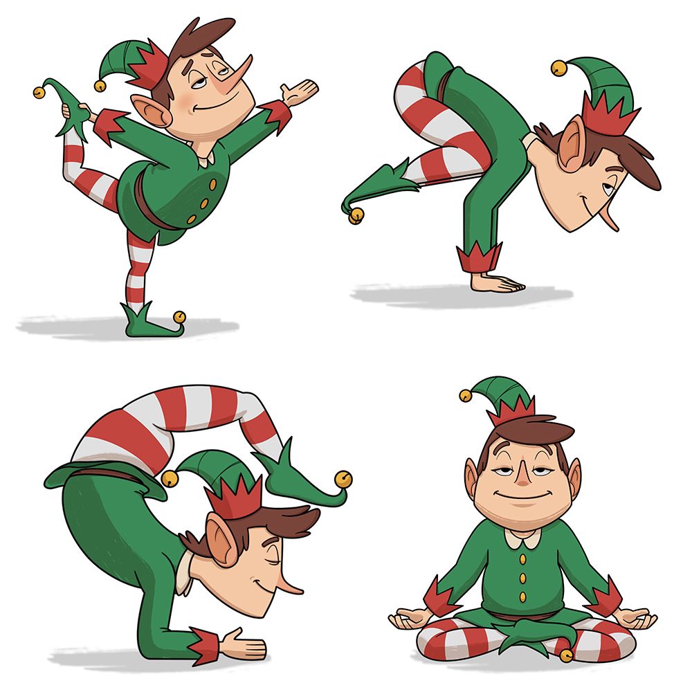 Yoga Elves 5 art print by Marcus Prime for $57.95 CAD
