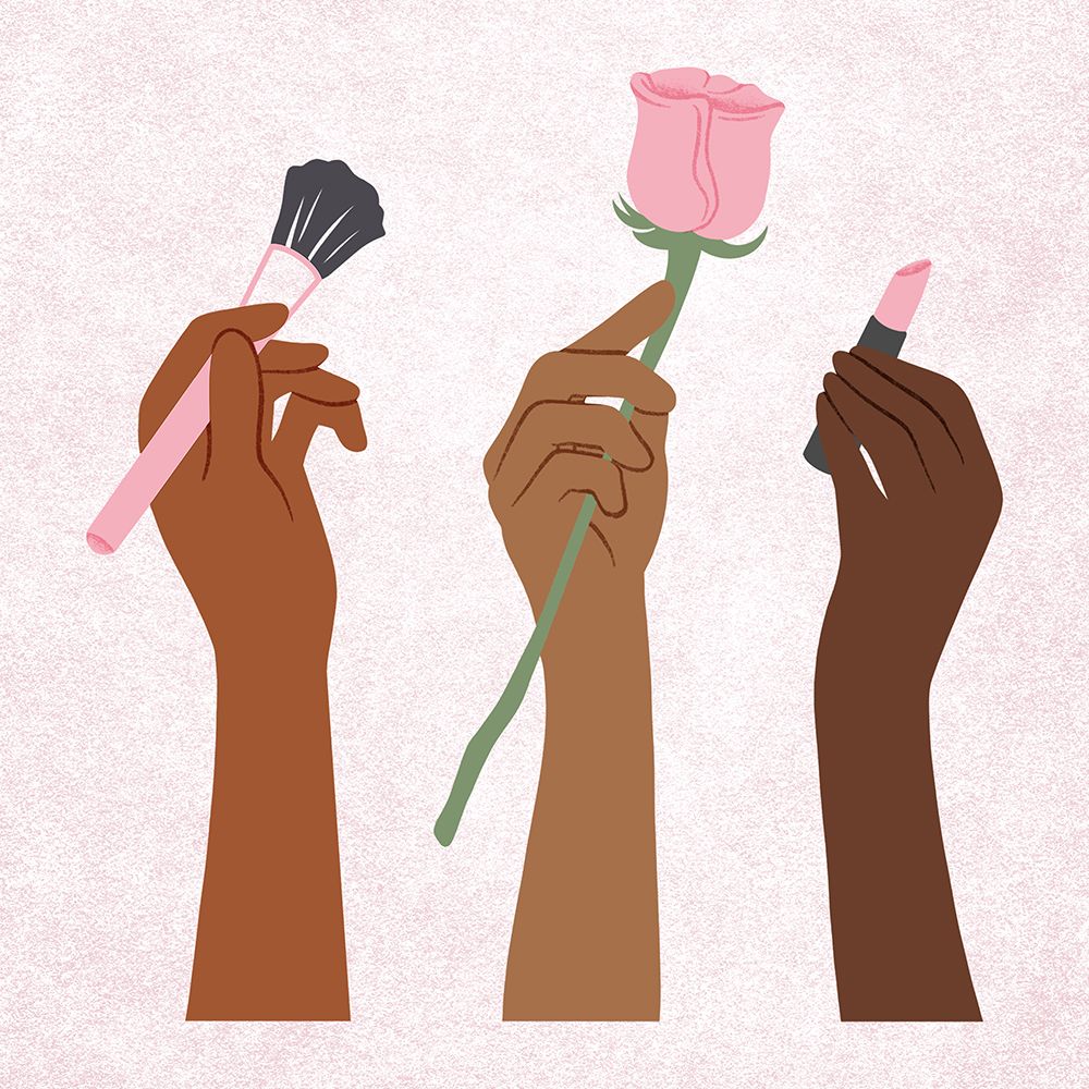 Makeup Hands 2 art print by Marcus Prime for $57.95 CAD