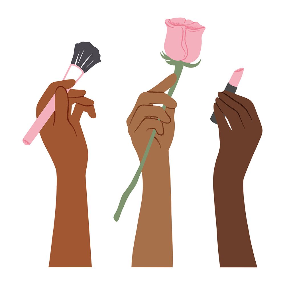 Makeup Hands art print by Marcus Prime for $57.95 CAD
