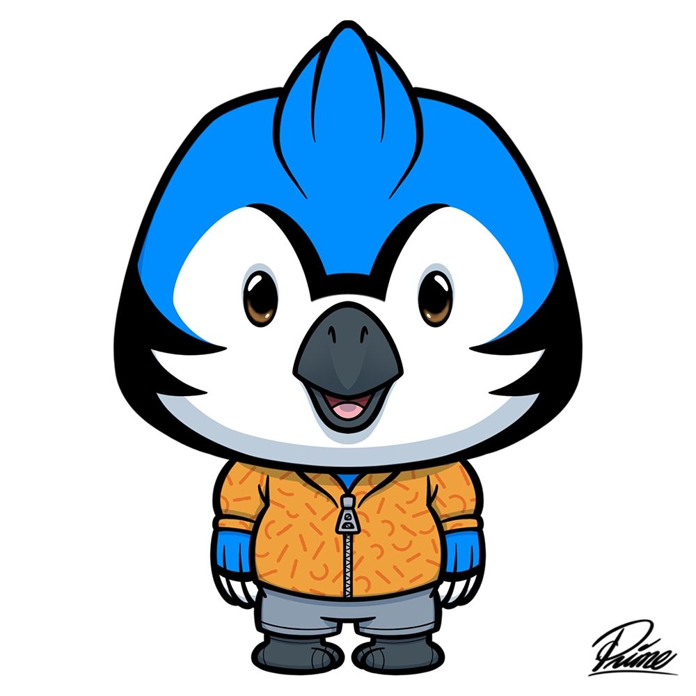 Balthazar Blue Jay art print by Marcus Prime for $57.95 CAD
