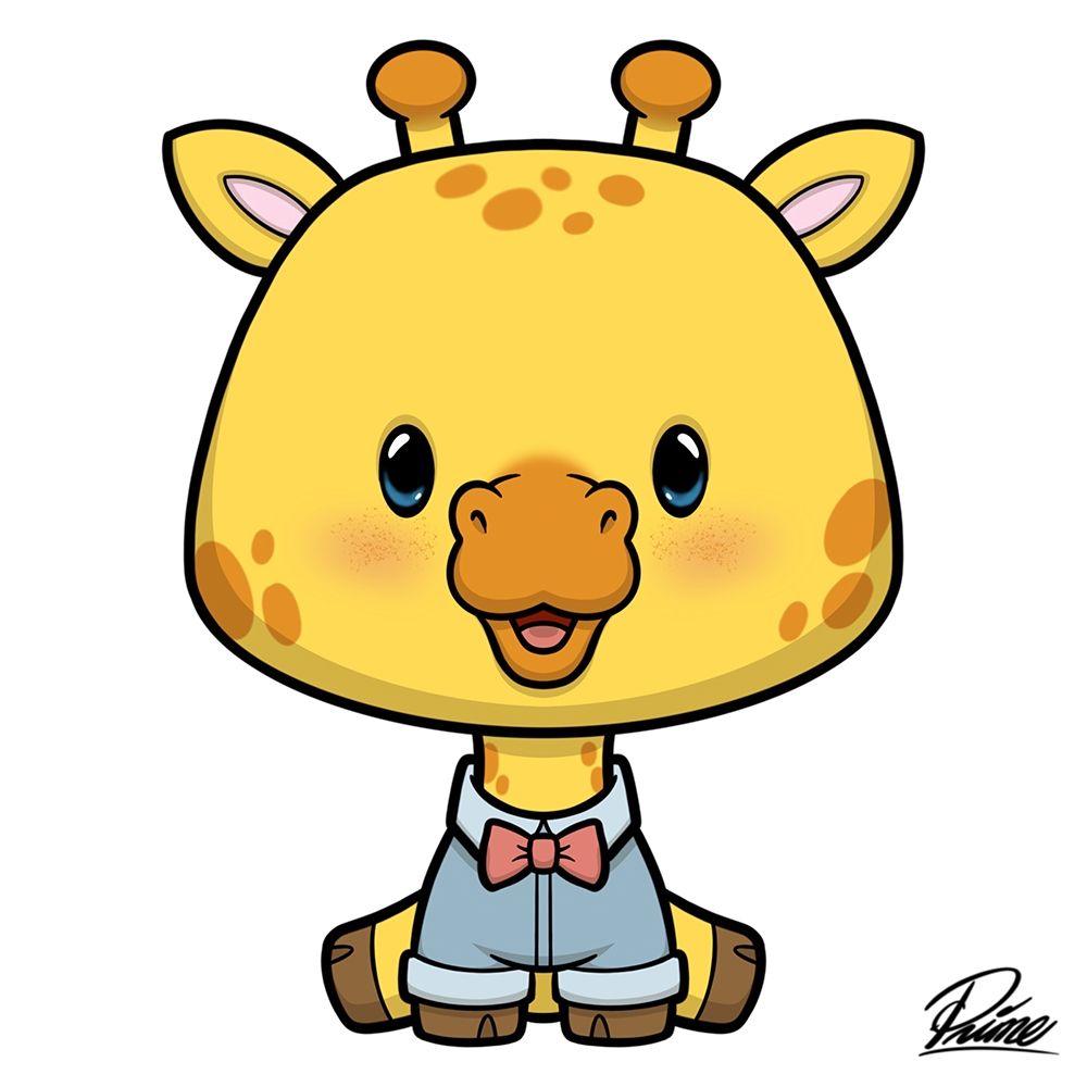 Gavin Giraffe art print by Marcus Prime for $57.95 CAD