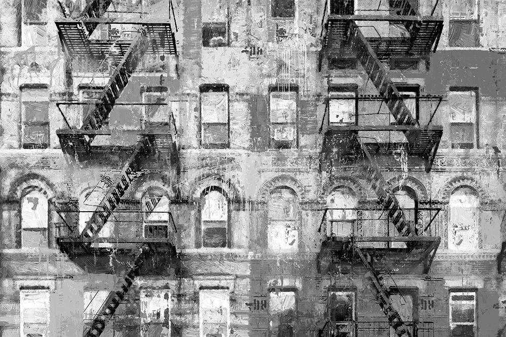 Bowery Block BW art print by Savannah Miller for $57.95 CAD