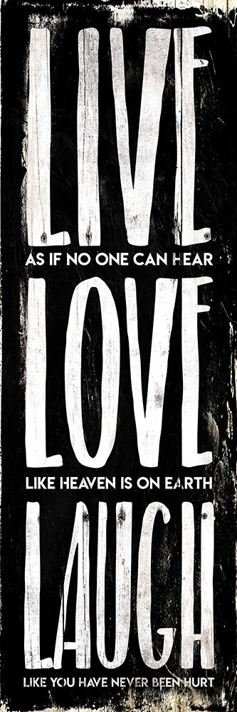 Live Love Laugh art print by Milli Villa for $57.95 CAD