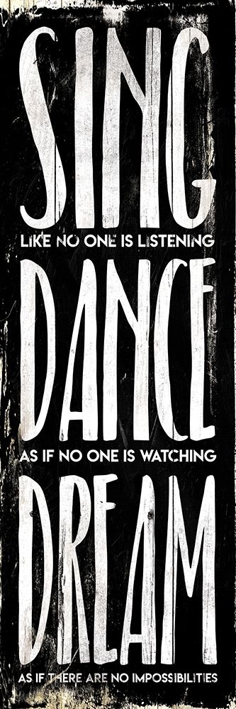 Sing Dance Dream art print by Milli Villa for $57.95 CAD